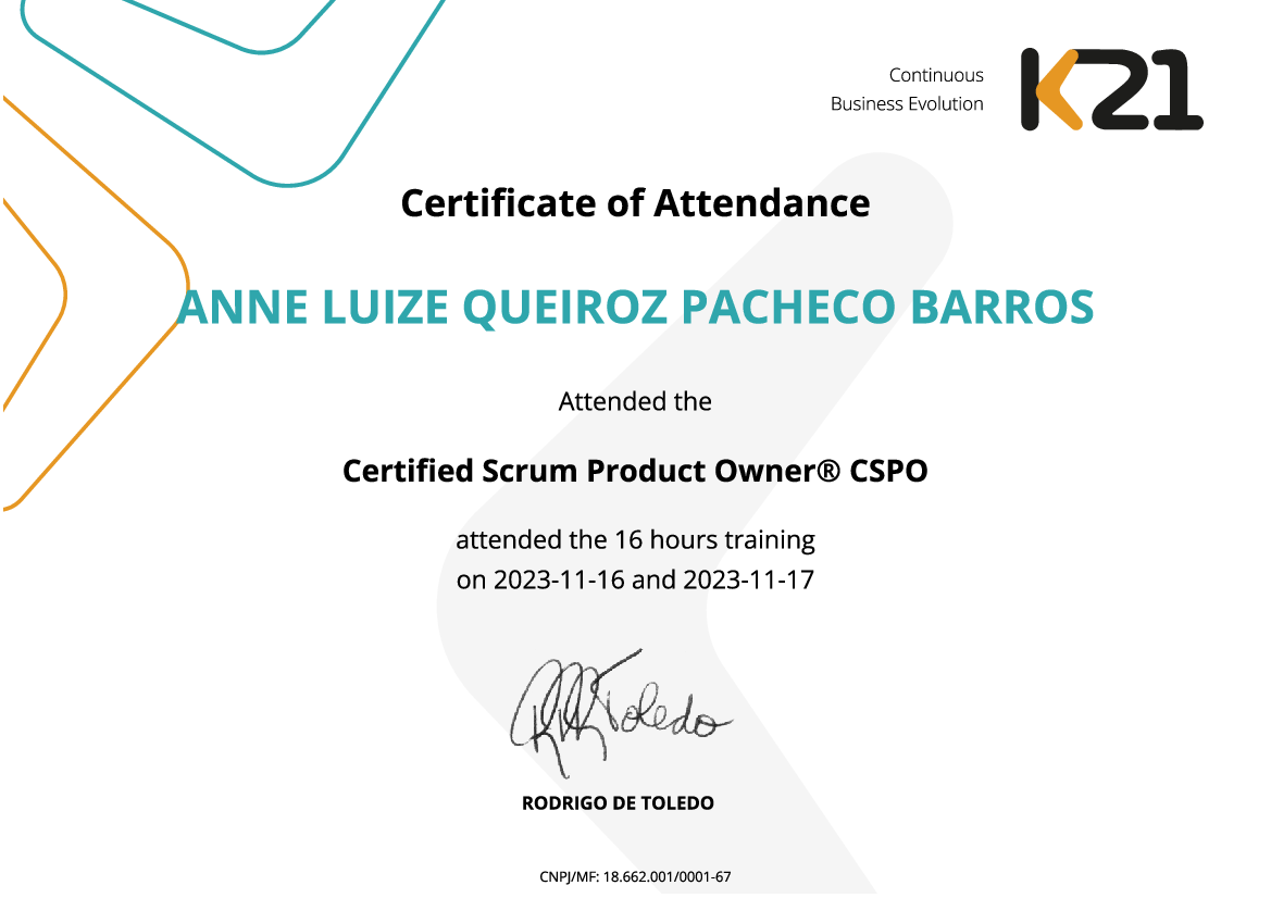 Certificado K21